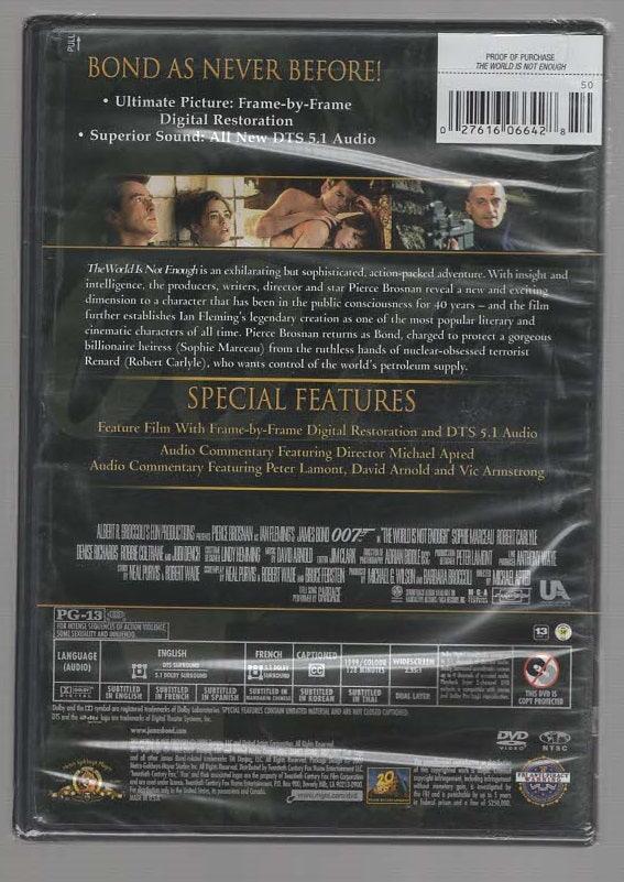 The World Is Not Enough Action Adventure James Bond Movies Spy thriller dvd