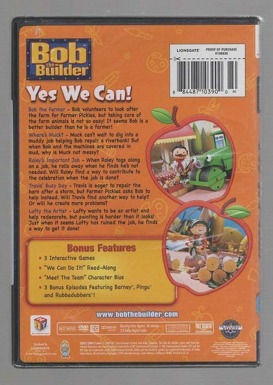 Bob The Builder: Yes We Can! Animation Children Educational dvd
