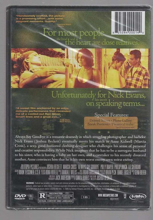 Always Say Goodbye Comedy Drama Dramedy Movies Romance dvd