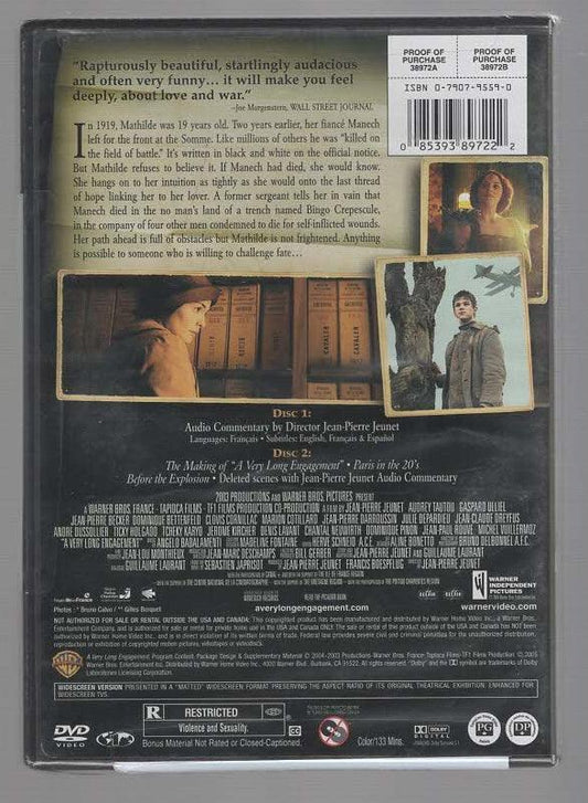 A Very Long Engagement Adaptation Drama historical fiction Movies mystery Romance War World War 1 dvd
