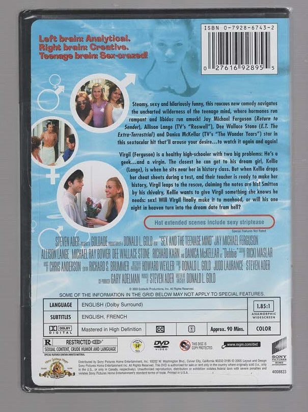 Sex And The Teenage Mind Comedy Movies dvd