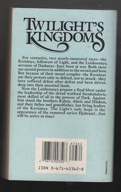 Twilight's Kingdoms fantasy fiction paperback Books