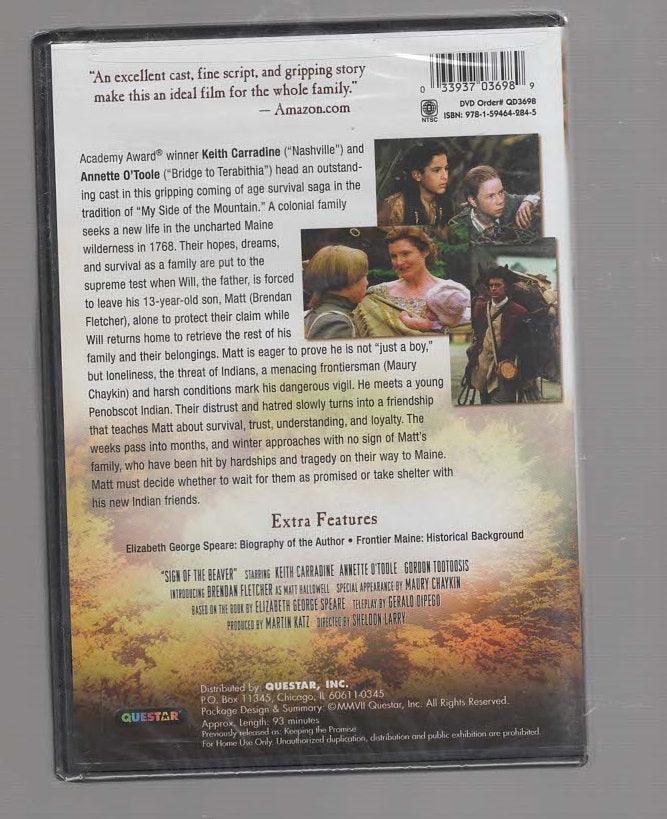 The Sign Of The Beaver Adaptation Adventure Drama Family Drama Historical Drama historical fiction Movies Television thriller dvd