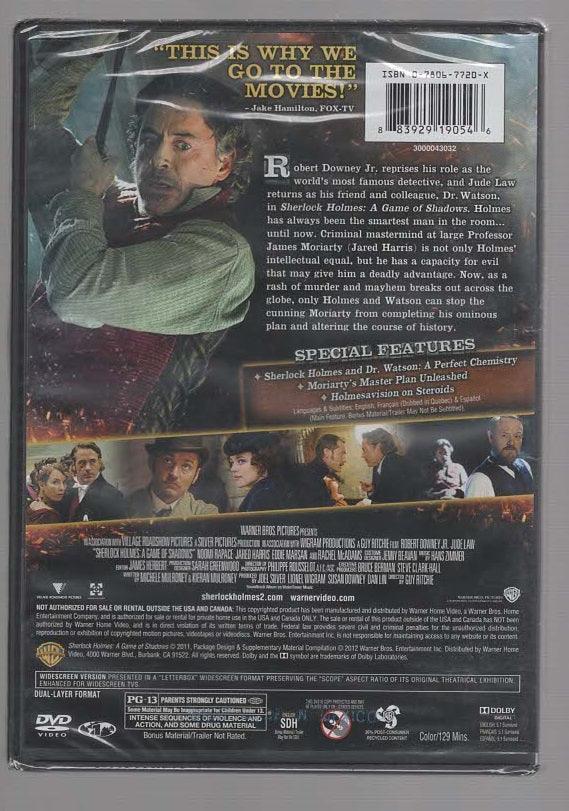 Sherlock Holmes: A Game of Shadows Action Adventure Comedy crime Crime Fiction Drama Historical Drama historical fiction Movies mystery Neo-Noir Sherlock Holmes thriller dvd