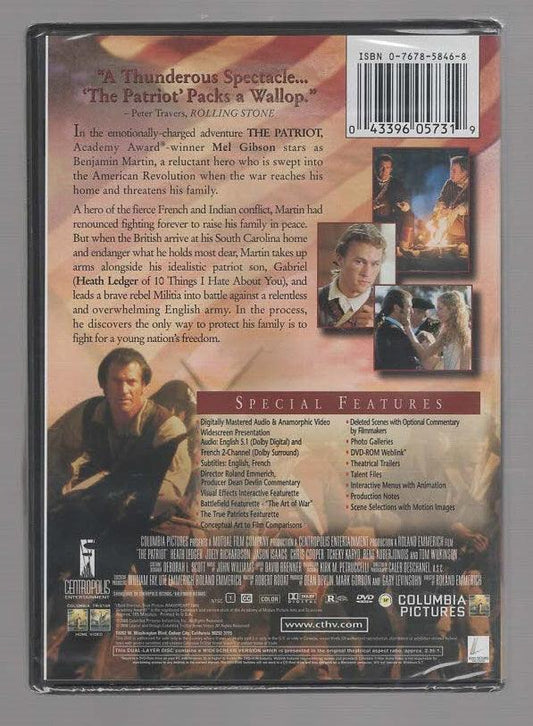 The Patriot Action Movies War dvd