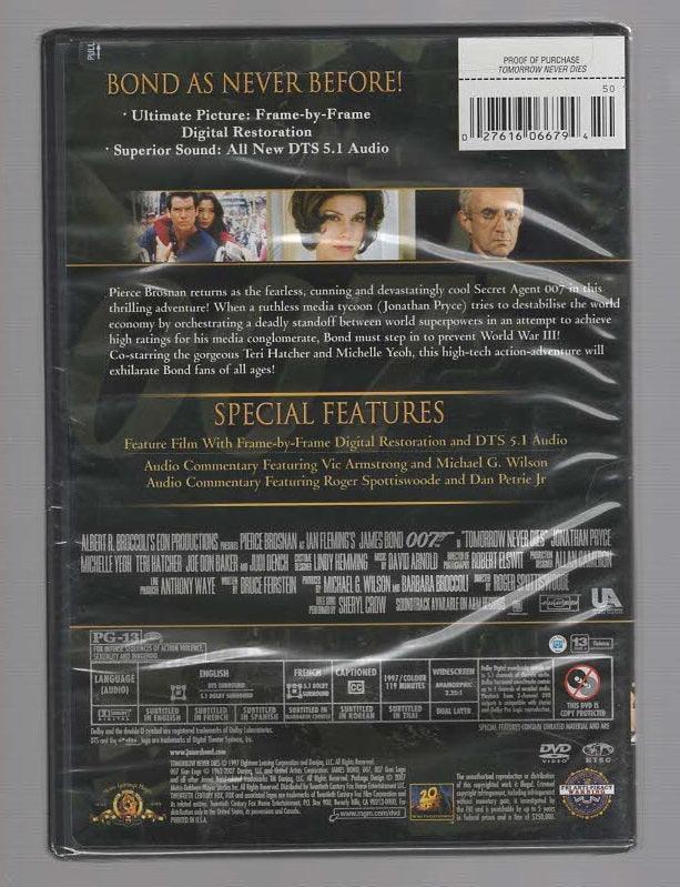 Tomorrow Never Dies Action Adventure Crime Fiction James Bond Movies Spy thriller dvd