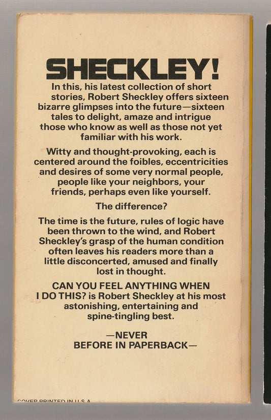 Can You Feel Anything When I Do This?