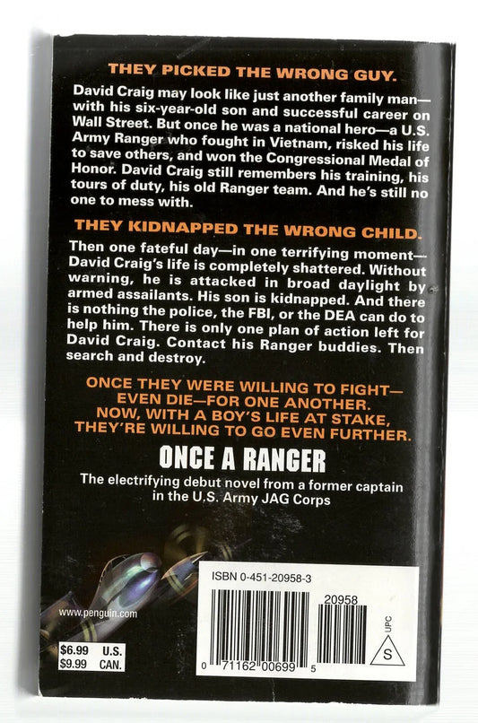 Once A Ranger Action Military Fiction used Books
