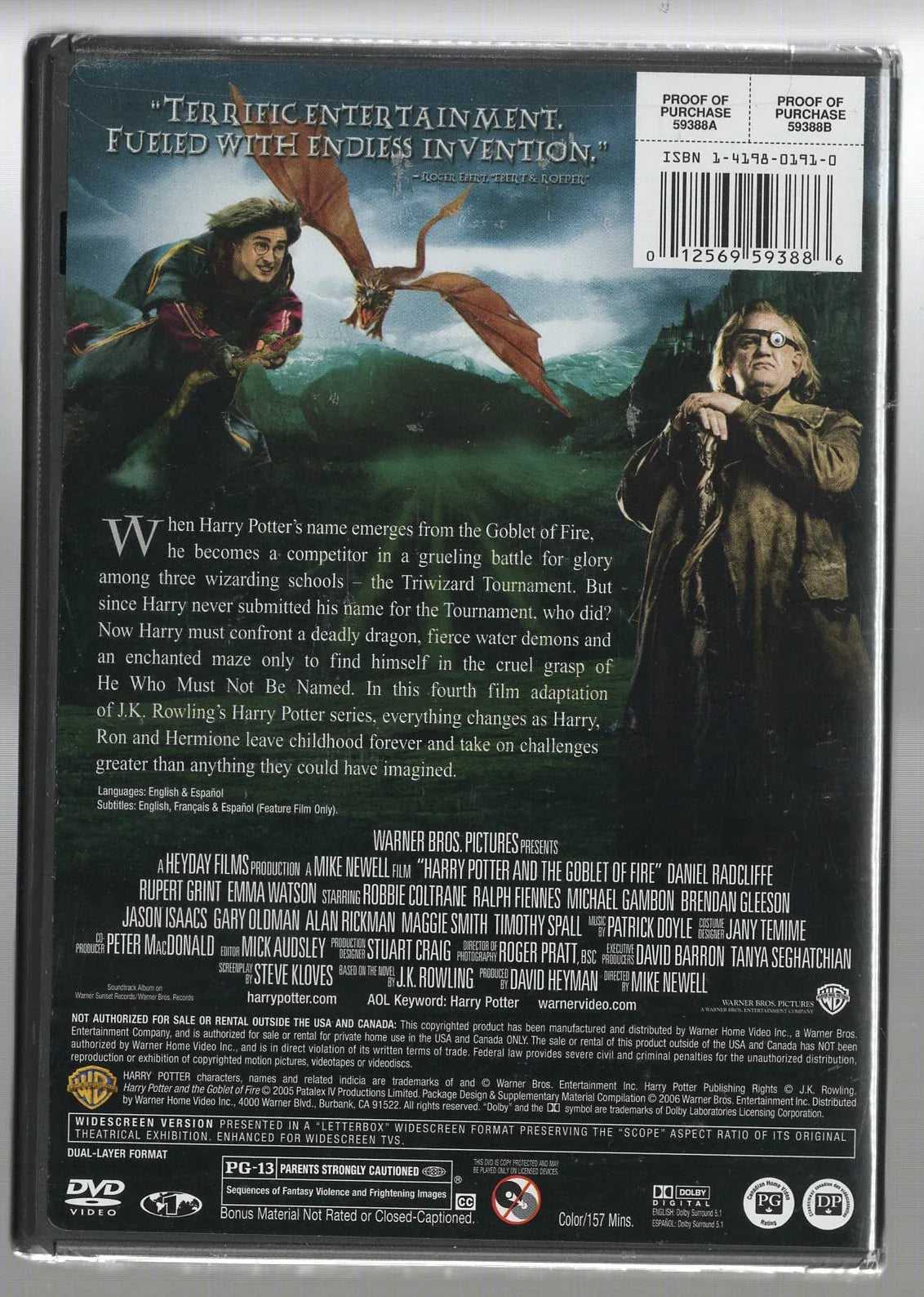 Harry Potter and the Goblet of Fire fantasy magic Movies Urban Fantasy used Movie