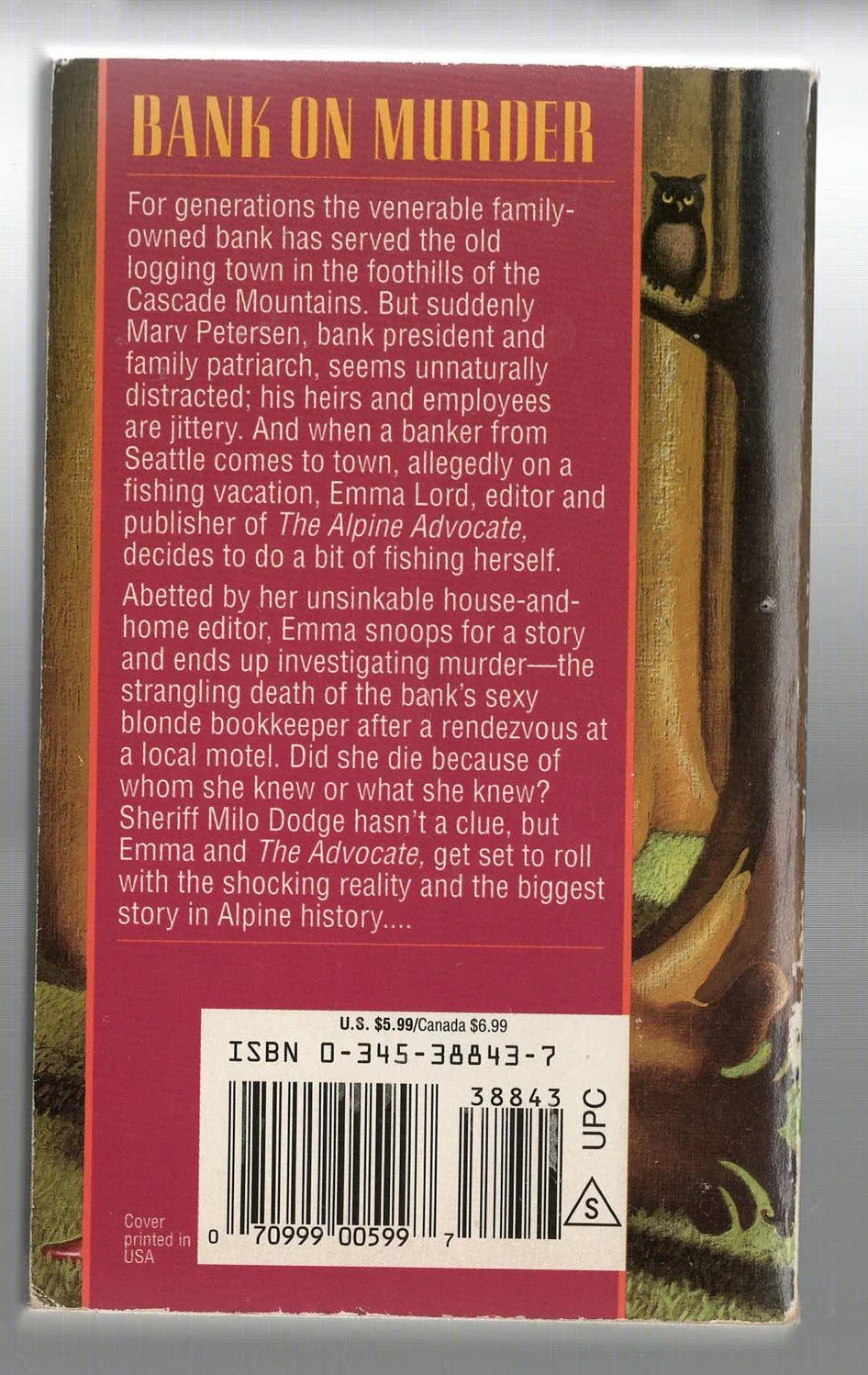 The Alpine Fury Cozy Mystery Detective Fiction murder mystery used Books