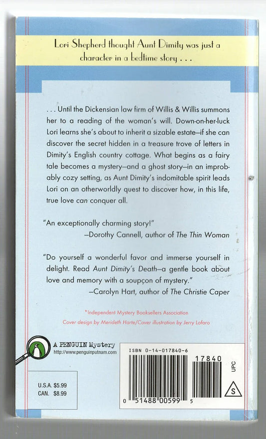 Aunt Dimity's Death Cozy Mystery Ghost mystery Paranormal Paranormal Mystery Romance used Books