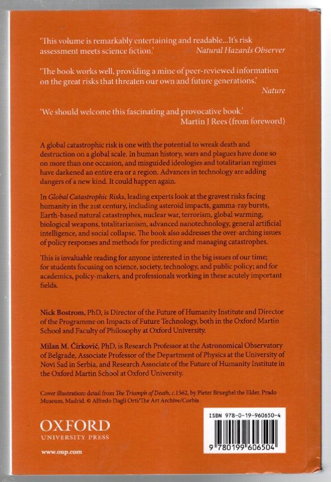 Global Catastrophic Risks Disaster History Nonfiction Text Book Books