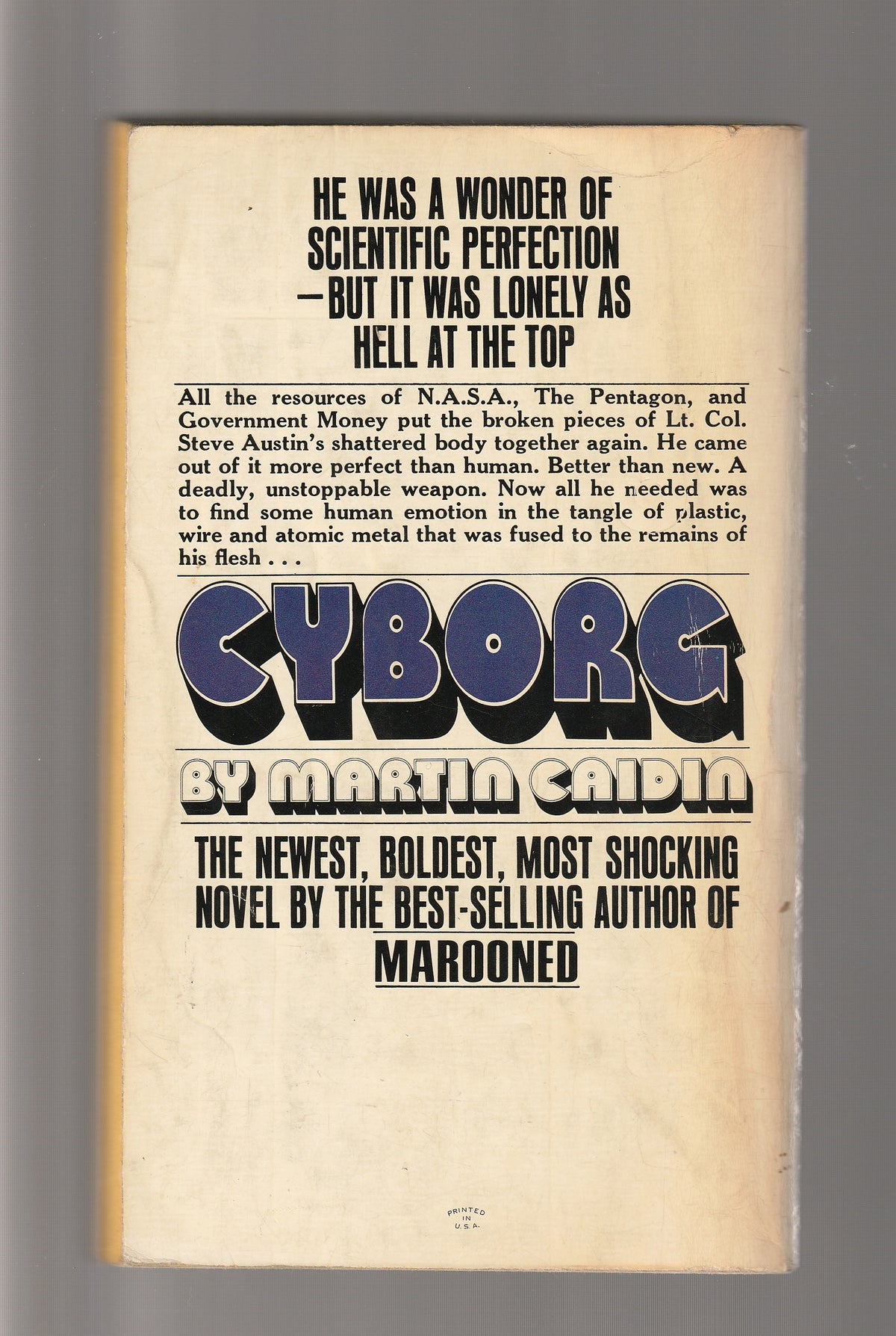 Cyborg Action Action Thriller Adventure books Cyberpunk Espionage fantasy fiction novel Novels paperback Sci-Fi Sci-fi fantasy science fiction Science Fiction Fantasy Techno-Thriller technology thriller used Books
