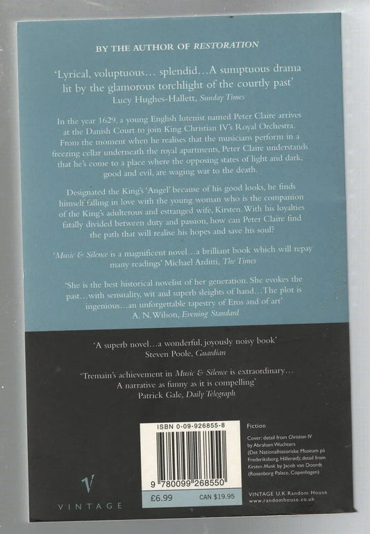 Music And Silence Historical Drama historical fiction Historical Romance Romance used Books