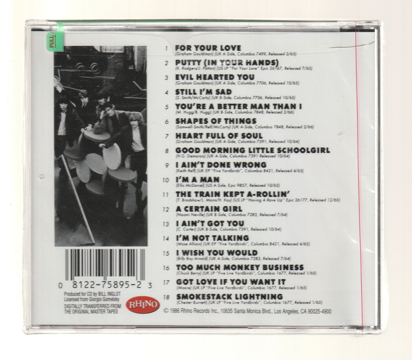 Yardbirds Greatest Hits Volume One 1964-1966