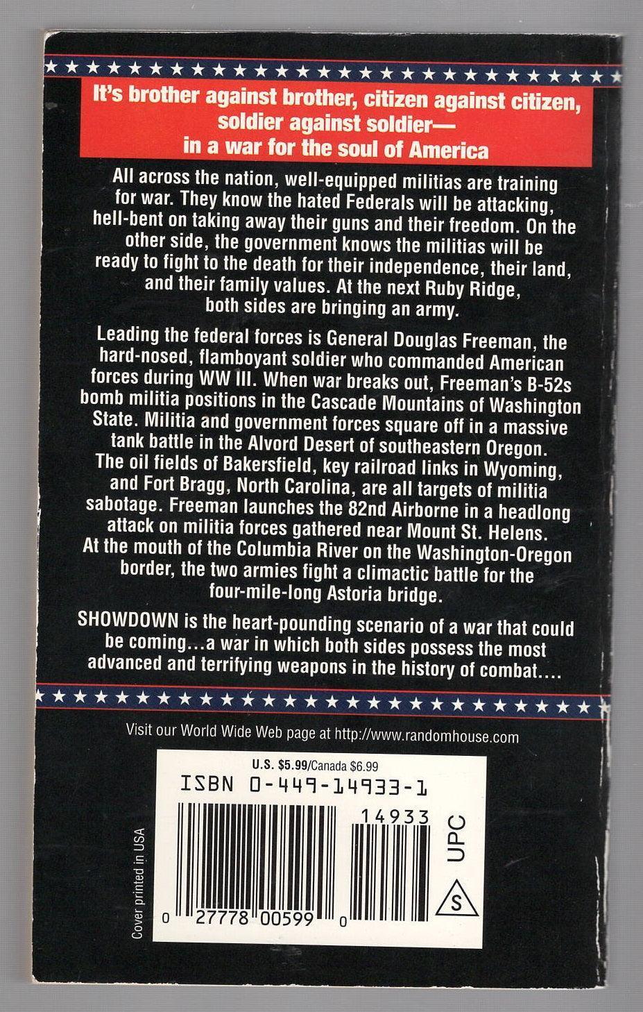 Showdown USA vs. Militia Action Adventure Military Military Fiction thriller used War Books