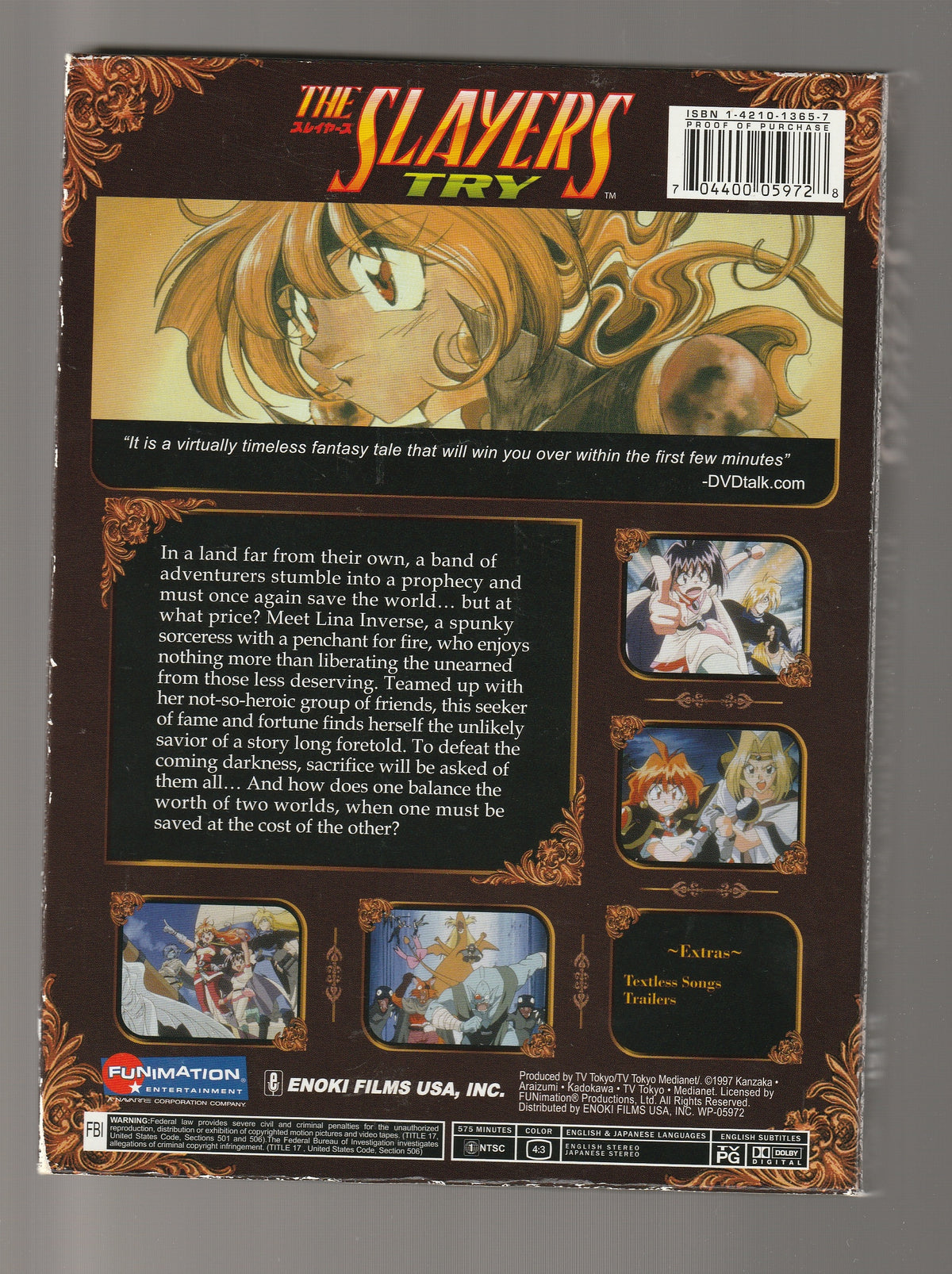 The Slayers season 3 Action Adventure Animation anime Comedy Drama dvd fantasy fantasy comedy fantasy fiction fiction hand-drawn animation Japan japanese media tie-in Sci-Fi Sci-fi fantasy science fiction Science Fiction Fantasy Sword and sorcery tv TV Tie in used dvd