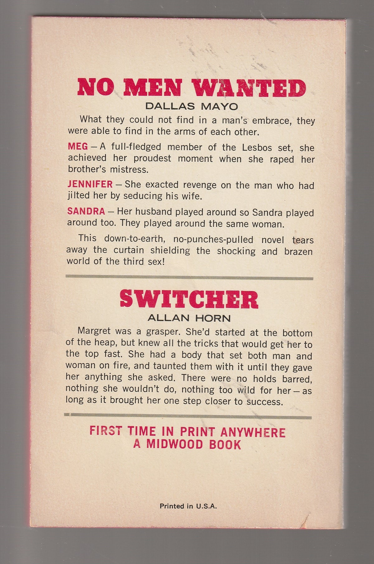 No Men Wanted / Switcher
