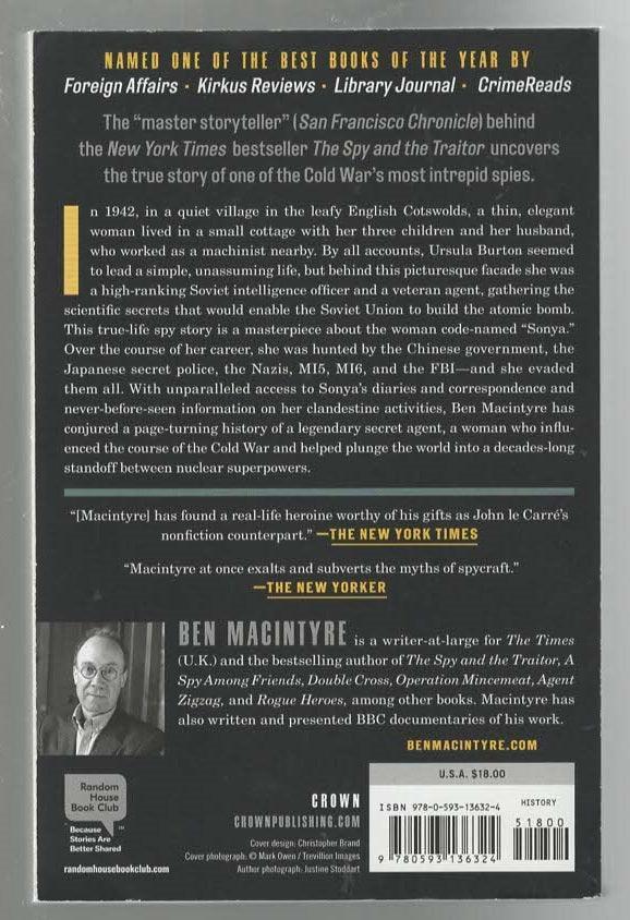 Agent Sonya Adventure Cold War crime Espionage History Military History Nonfiction Soviet Union Spy used World War 2 World War Two Books