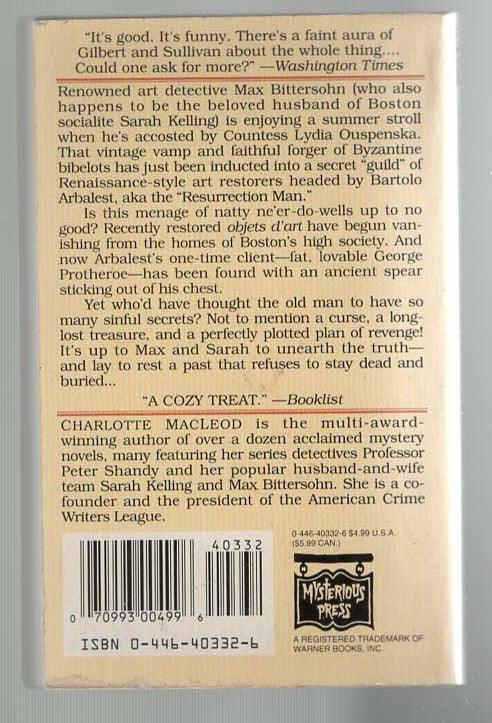 The Resurrection Man Art Cozy Mystery fiction Humor mystery used Books
