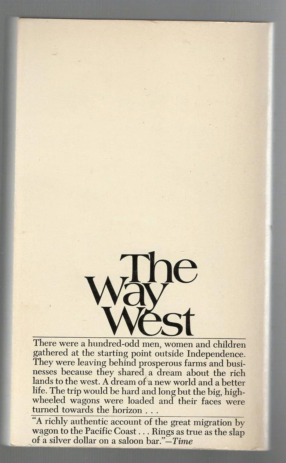 The Way West - Hasberts