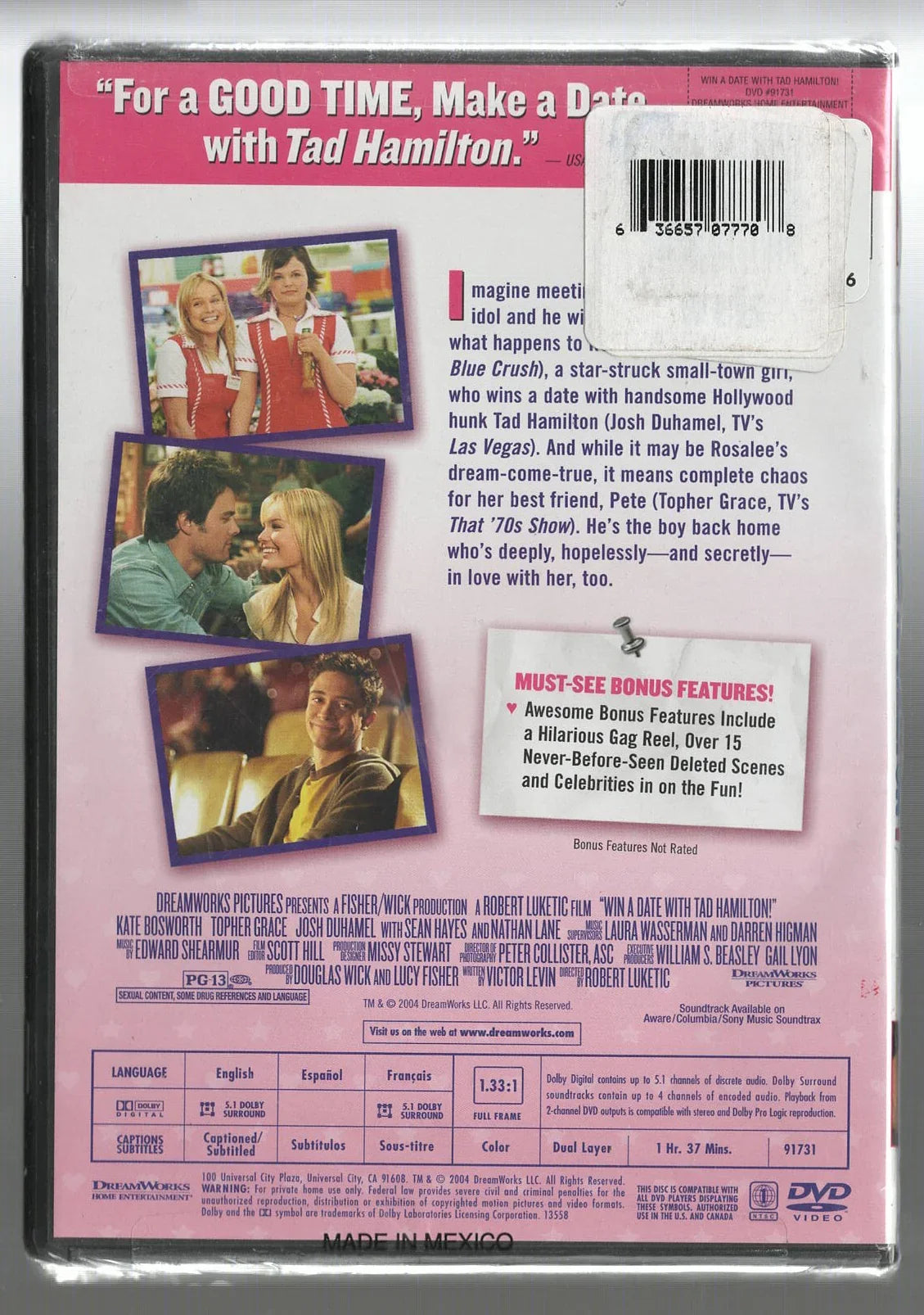 Win a Date with Tad Hamilton! - Hasberts