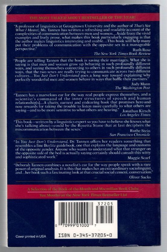 You Just Don't Understand (Women And Men In Conversation) - Hasberts