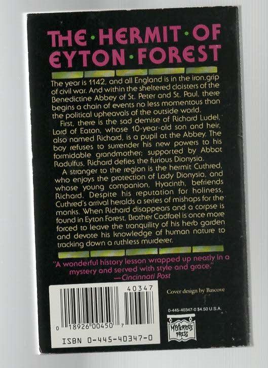 The Hermit Of Eyton Forest British Literature British Mystery crime Crime Fiction historical fiction Historical Mystery Medieval mystery used Books