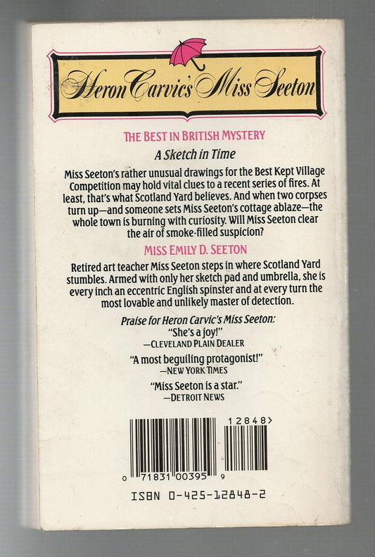 Miss Seeton Paints The Town Brit Lit British Mystery Cozy Mystery Humor mystery used Books