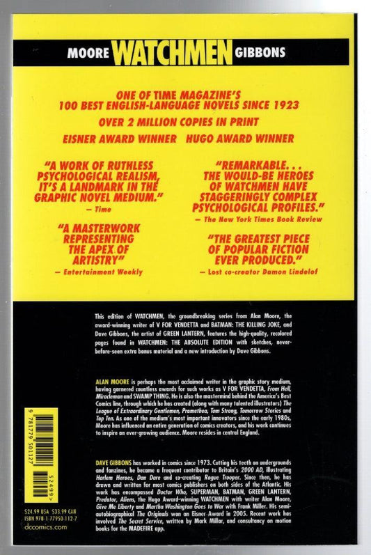 Watchmen Action Adventure Comic Book Graphic Novels science fiction Books