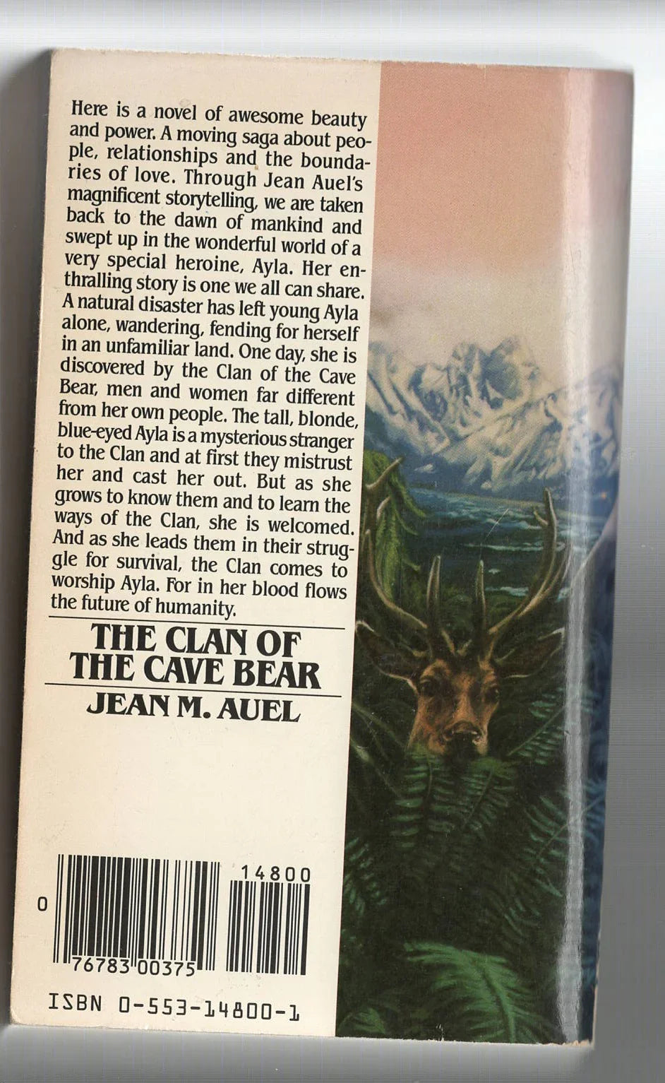 The Clan of the Cave Bear Adventure Classic historical fiction novel Prehistoric used Books