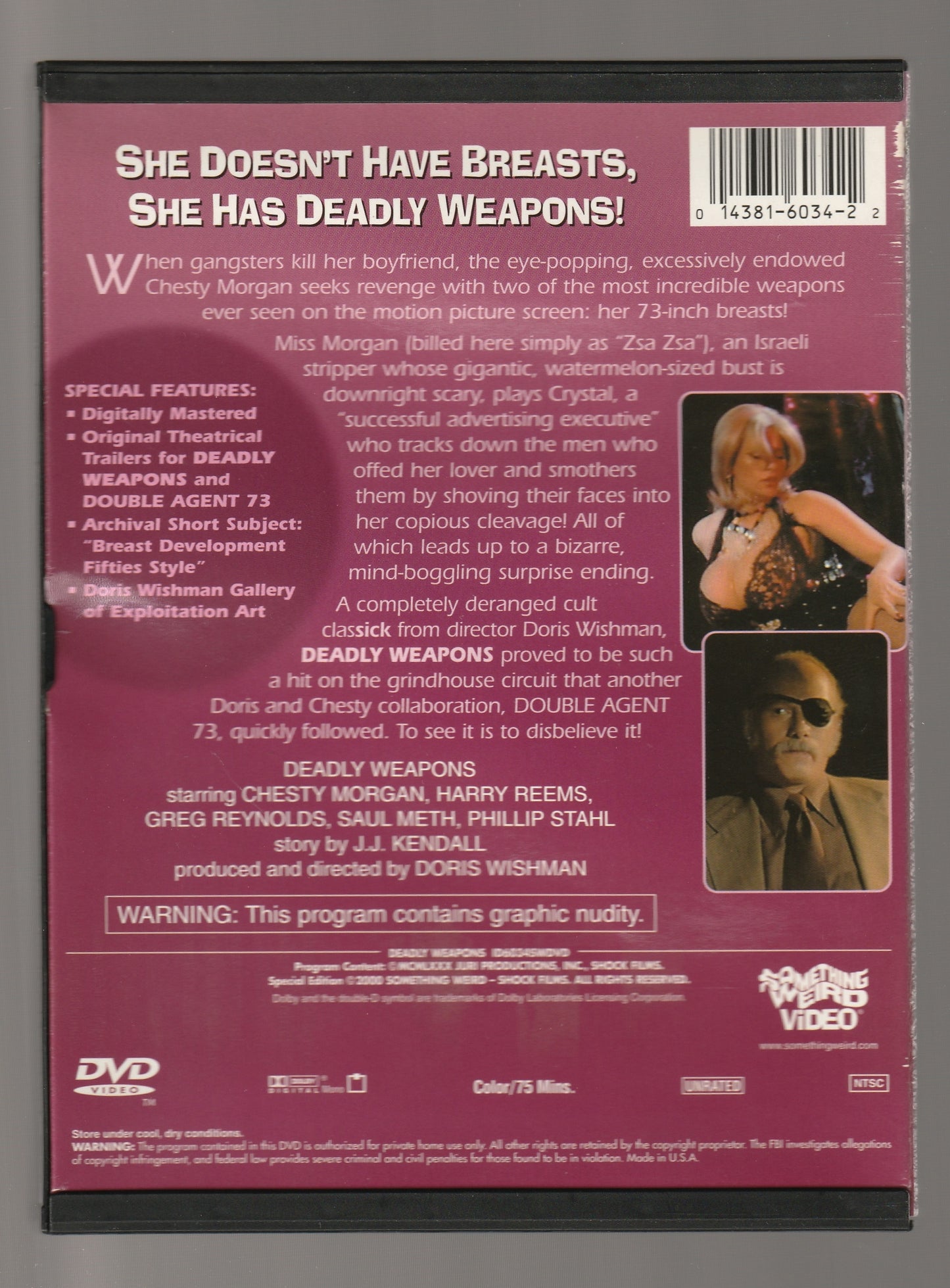 Deadly Weapons b-action b-movie crime Crime Fiction Crime Thriller erotic erotic thriller Erotica Movies Sex Comedy used Movie