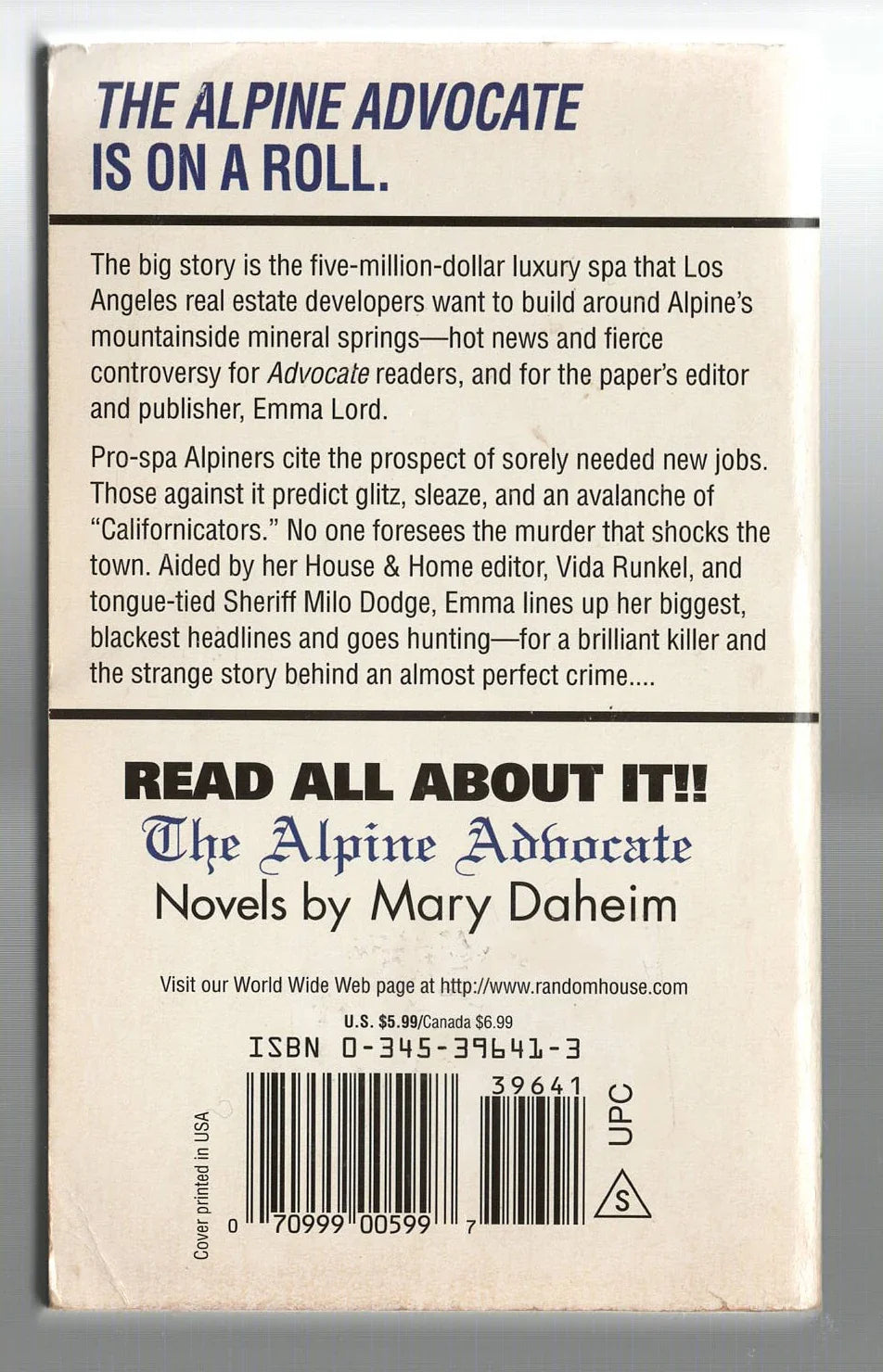 The Alpine Gamble Cozy Mystery Detective Fiction mystery mystery thriller used Books
