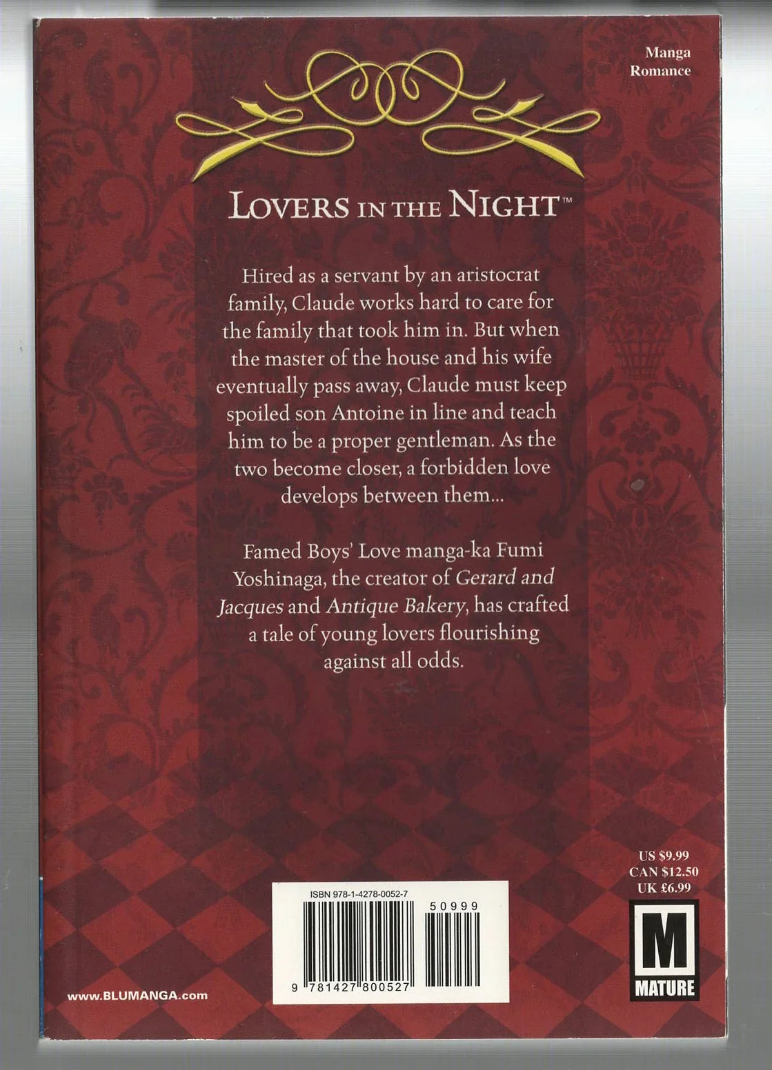Lovers in the Night lgbtqia Manga Romance used Books