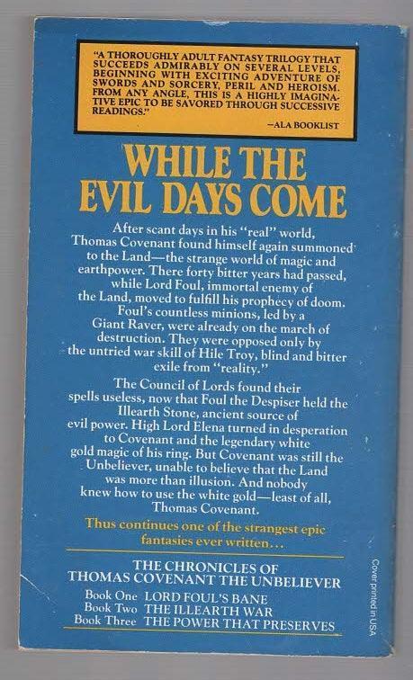 The Illearth War Action Adventure fantasy used Books