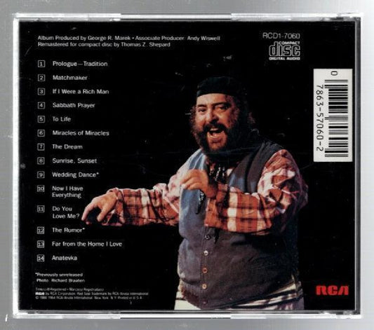 Fiddler On The Roof Broadway Classical Musical Opera Play Soundtrack CD