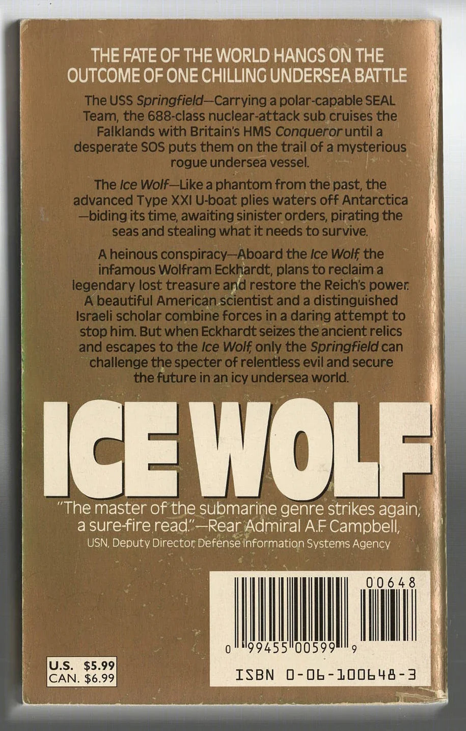 Ice Wolf Action Action Thriller Adventure thriller used Books