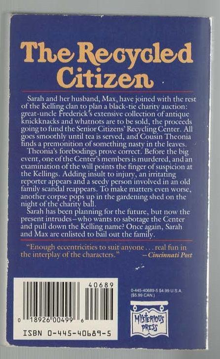The Recycled Citizen Cozy Mystery fiction Humor mystery used Books