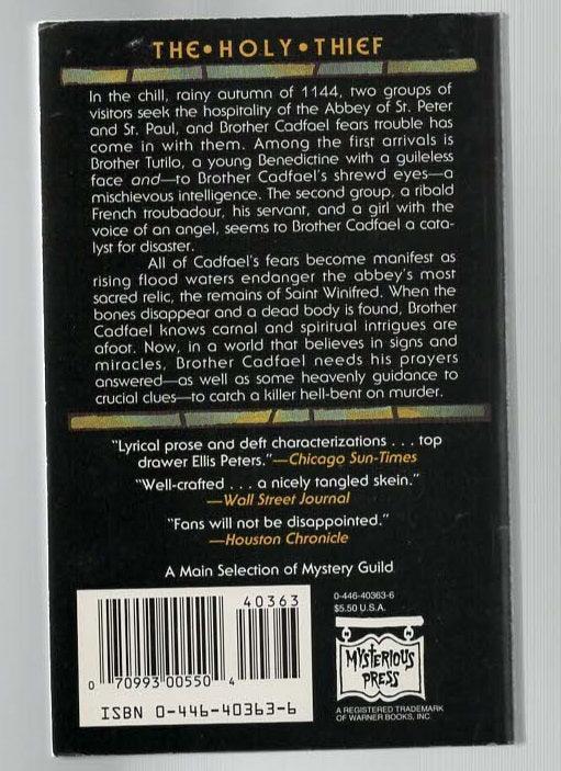 The Holy Thief British Literature British Mystery Crime Fiction Detective Detective Fiction historical fiction Historical Mystery Medieval Medieval Fiction mystery used Books