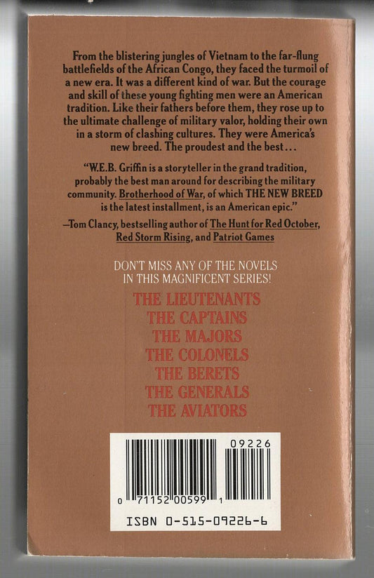 The New Breed historical fiction Military History used Vietnam War War Books