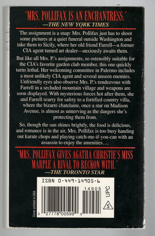 Mrs. Pollifax And The Second Thief Brit Lit British Literature British Mystery Cozy Mystery crime Crime Comedy Crime Fiction Crime Thriller Detective Detective Fiction mystery mystery thriller used Books
