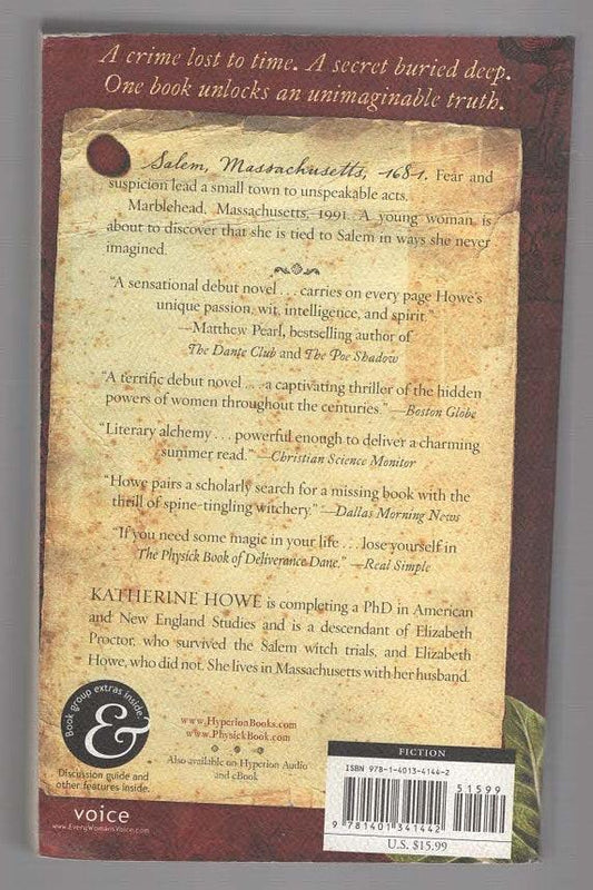 The Physick Book Of Deliverance Dane fantasy historical fiction Historical Mystery Literature mystery Paranormal Paranormal Mystery Supernatural used Witches Books
