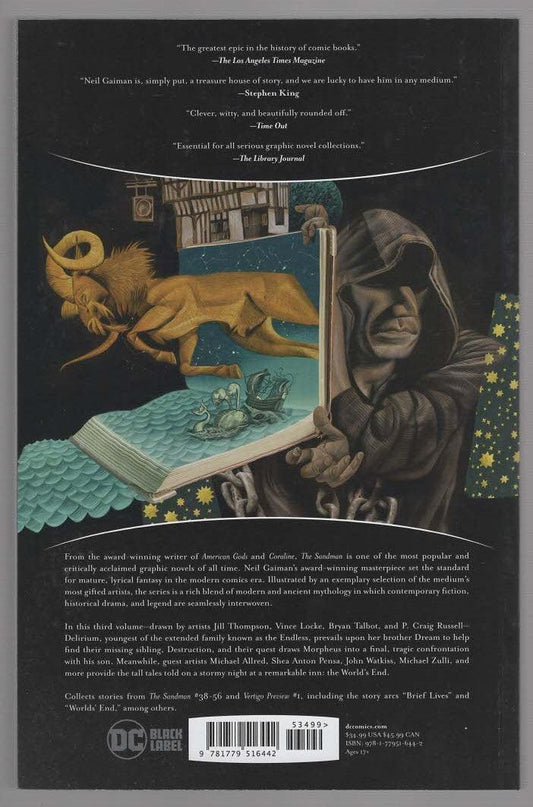 The Sandman Adventure Comic Book fantasy Graphic Novels horror Noir Paranormal Paranormal Mystery science fiction Urban Fantasy Books