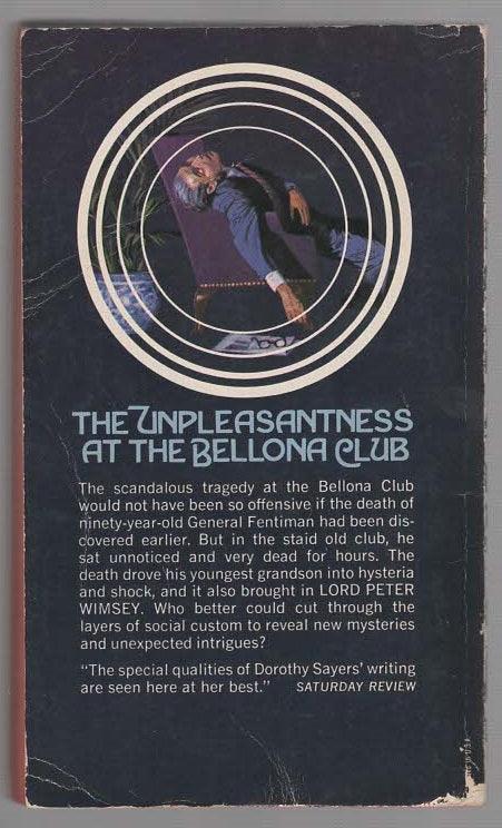 The Unpleasantness At The Bellona Club crime Crime Fiction Crime Thriller Detective Fiction mystery used Vintage Books