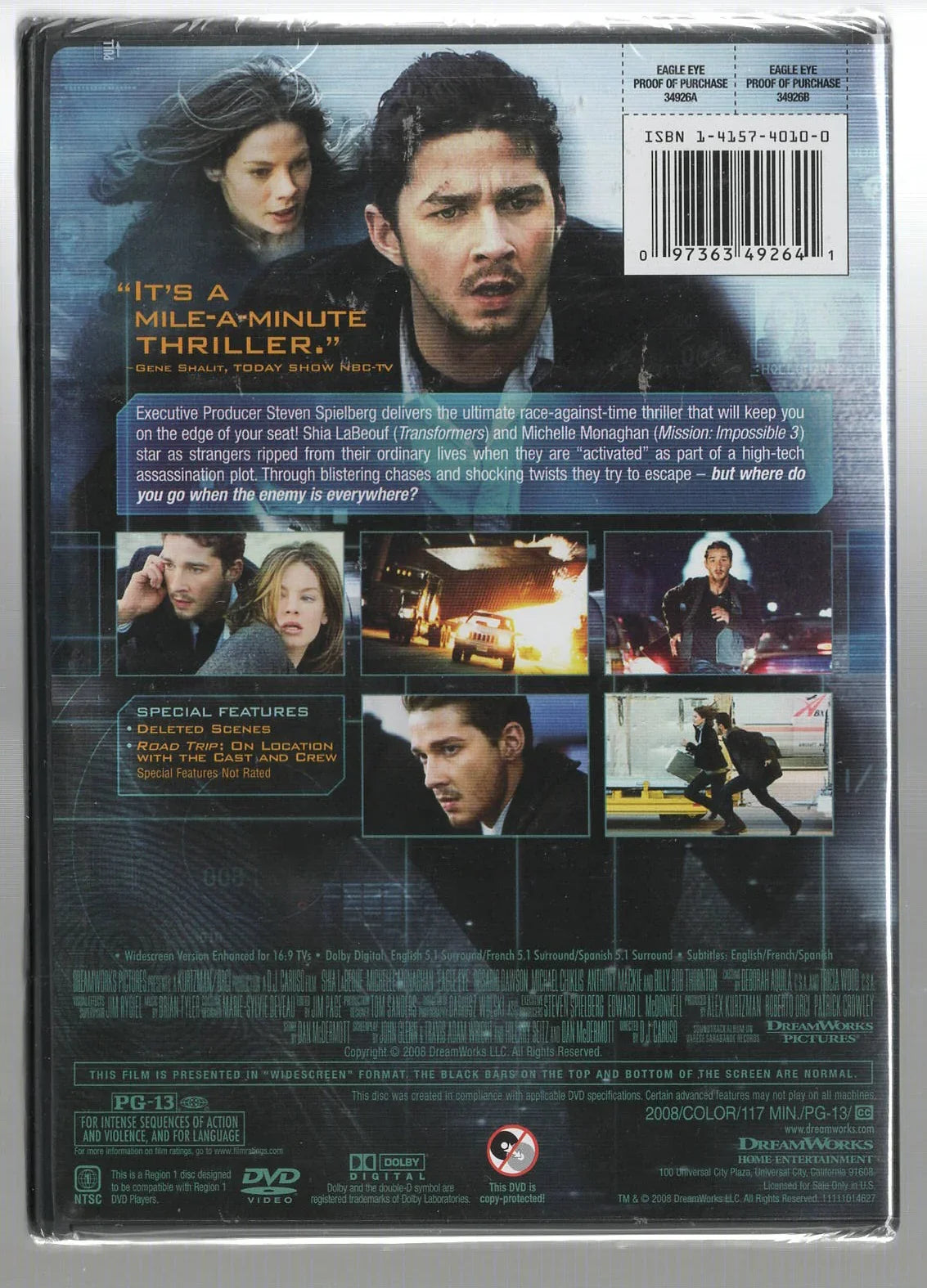 Eagle Eye Action Thriller Movies thriller used Movie