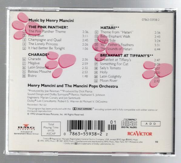 The Pink Panther And Other Hits Classical Music Musical Soundtrack CD