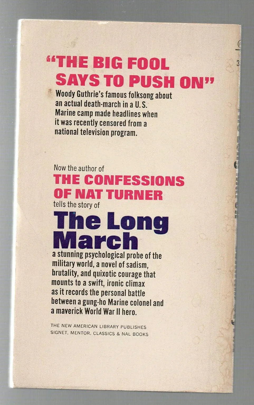 The Long March historical fiction Military Fiction used War Books