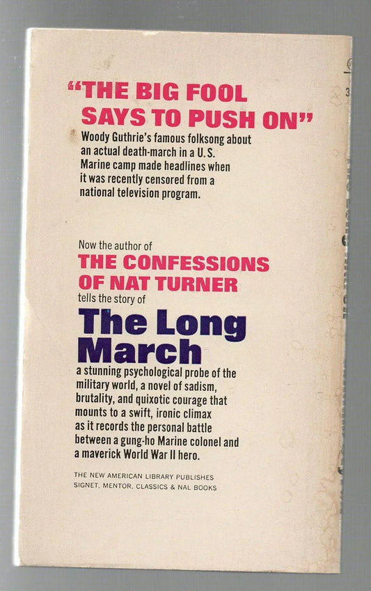 The Long March historical fiction Military Fiction used War Books