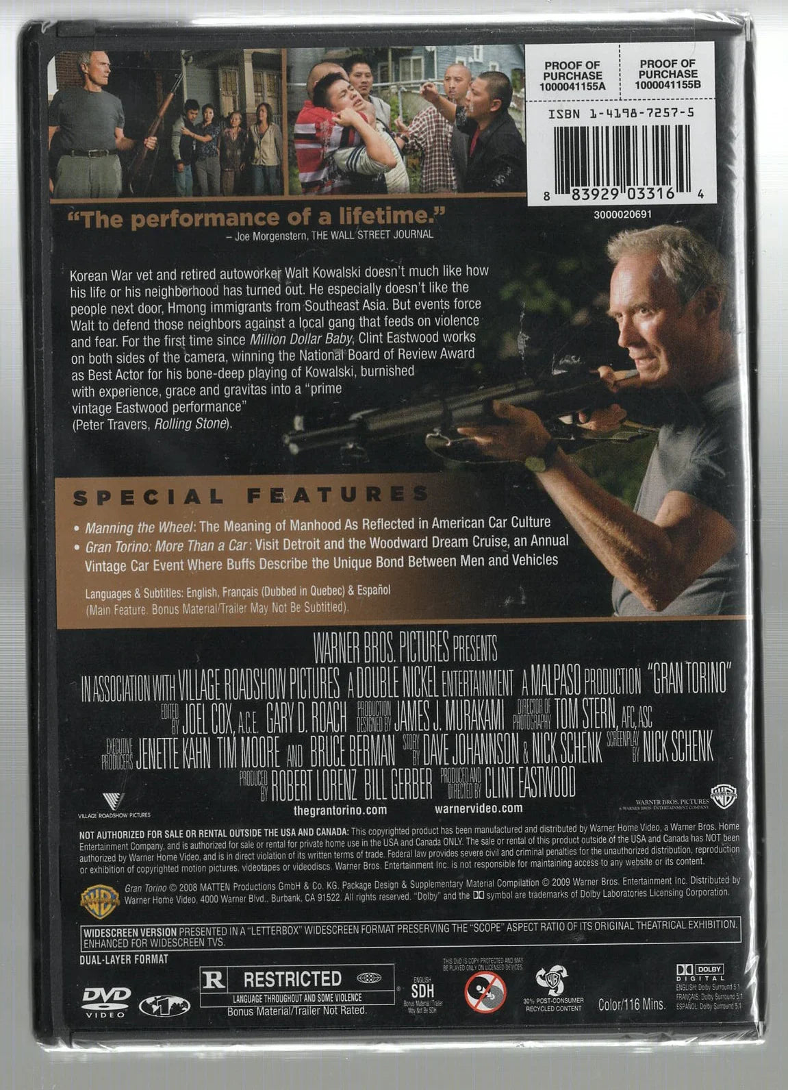 Gran Torino crime Drama Movies used Movie