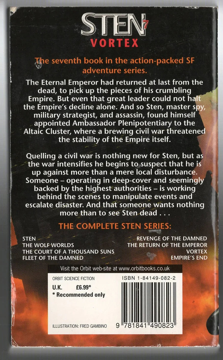 Sten 7: Vortex fantasy Military Science Fiction science fiction Space Exploration Space Opera used War Books